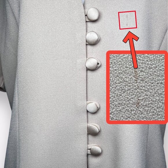 Vintage 80s Pride & Joy 2-Piece Suit Set Jacket Skirt Sequins Beaded Retro 14 - Picture 10 of 12